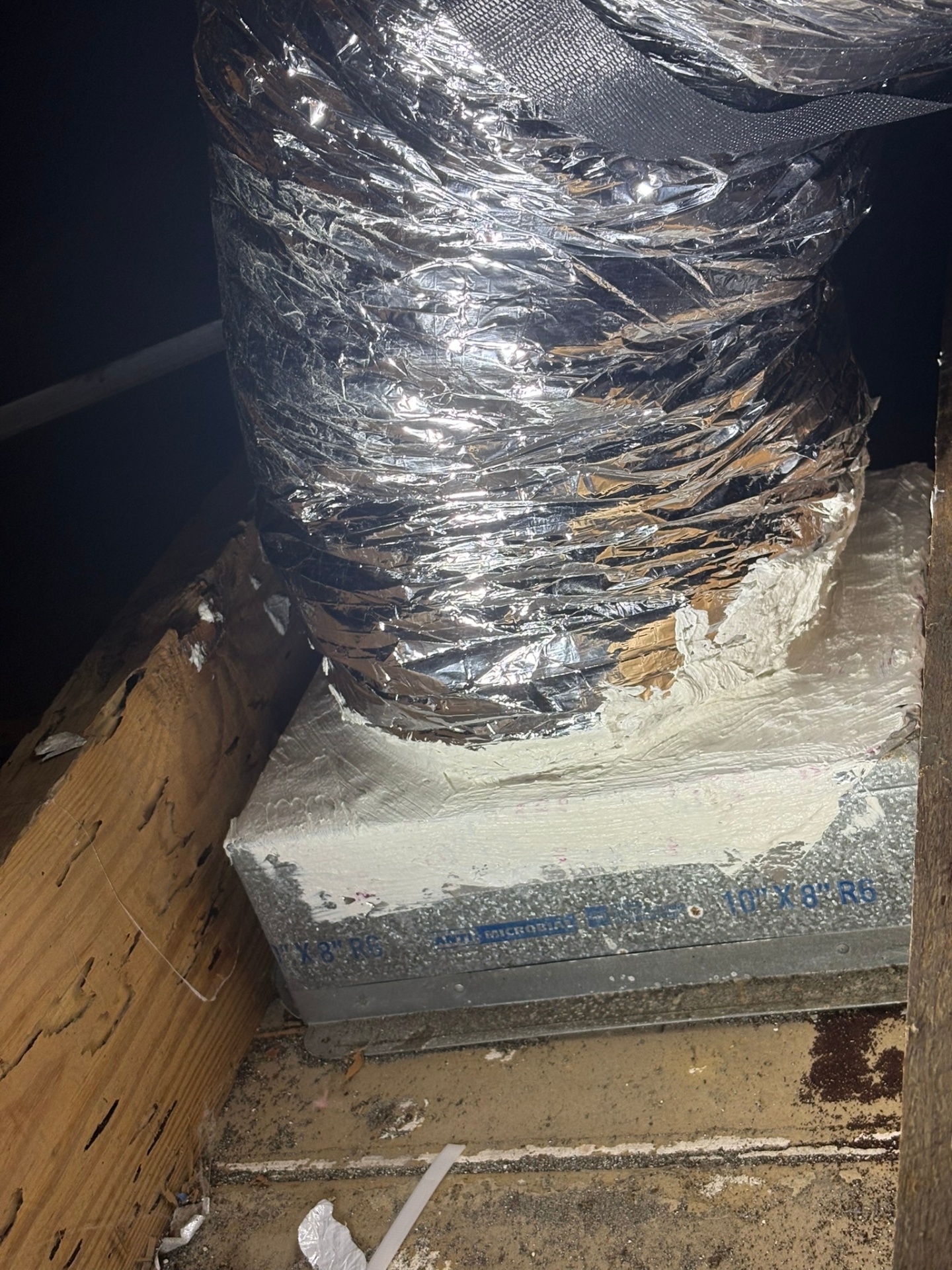Flex duct & plenum