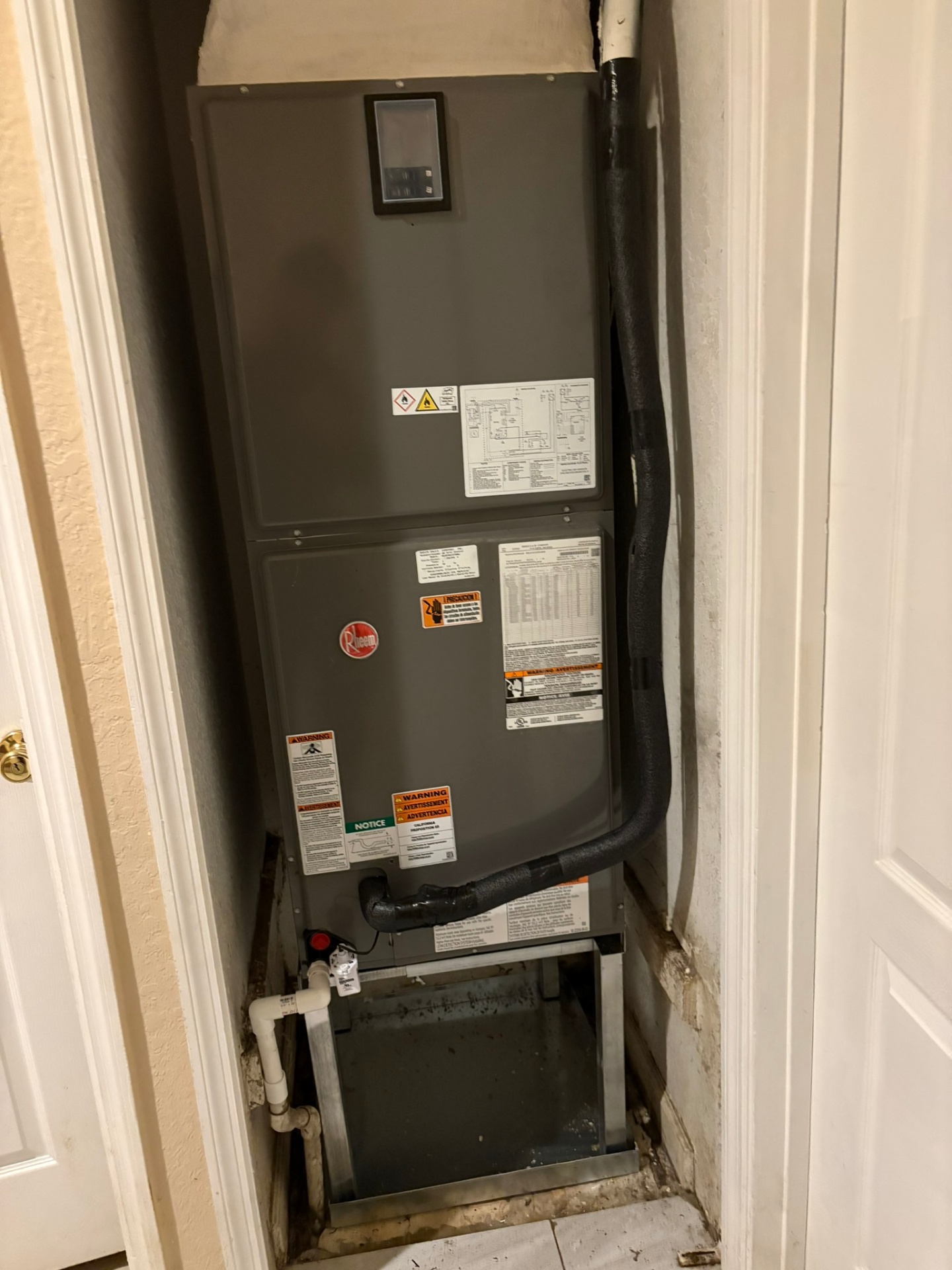 Rheem air handler install
