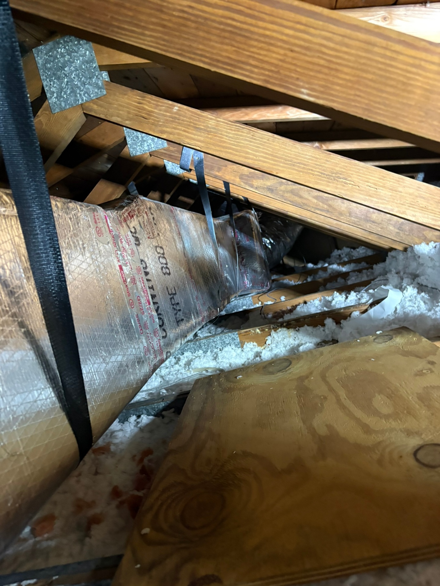 Attic duct repair